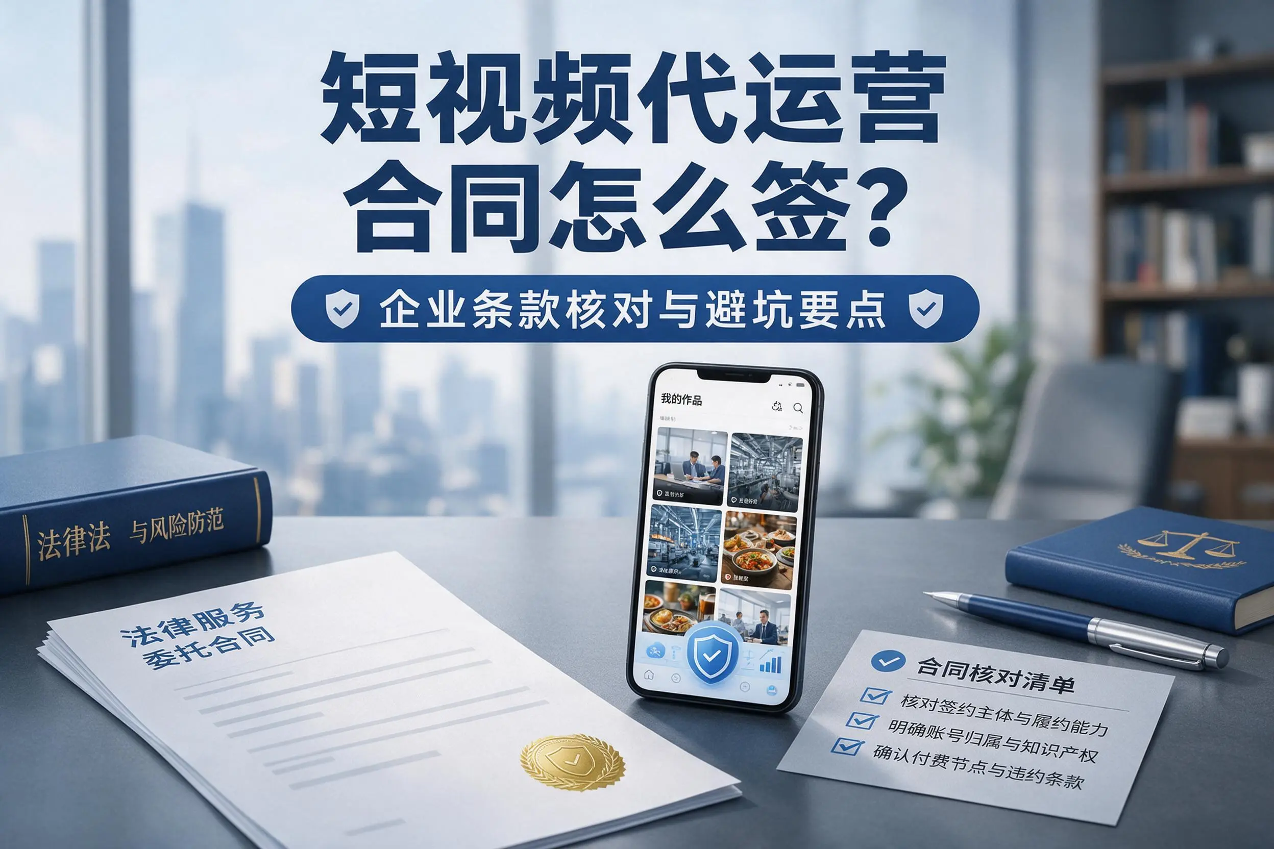短视频代运营合同怎么签？呼伦贝尔企业条款核对与避坑要点