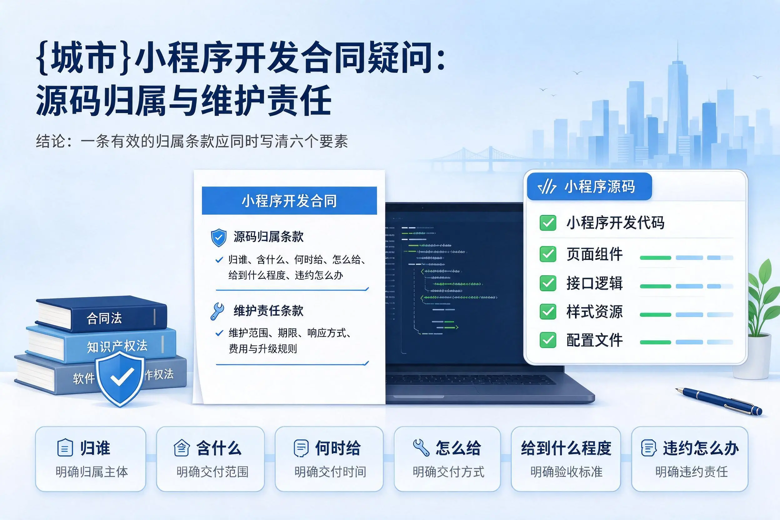 呼伦贝尔小程序开发合同疑问：源码归属与维护责任