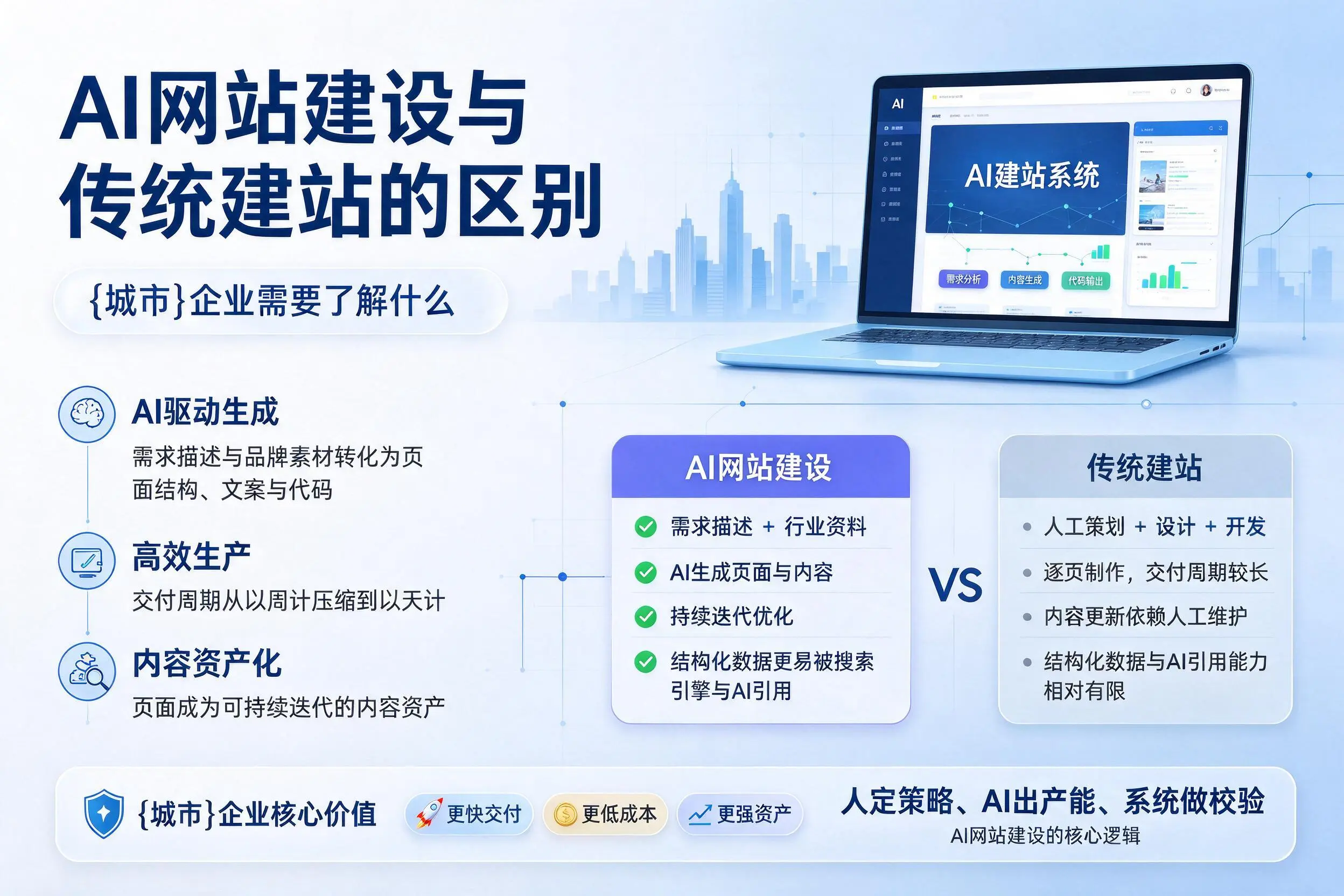 AI网站建设与传统建站的区别，呼伦贝尔企业需要了解什么