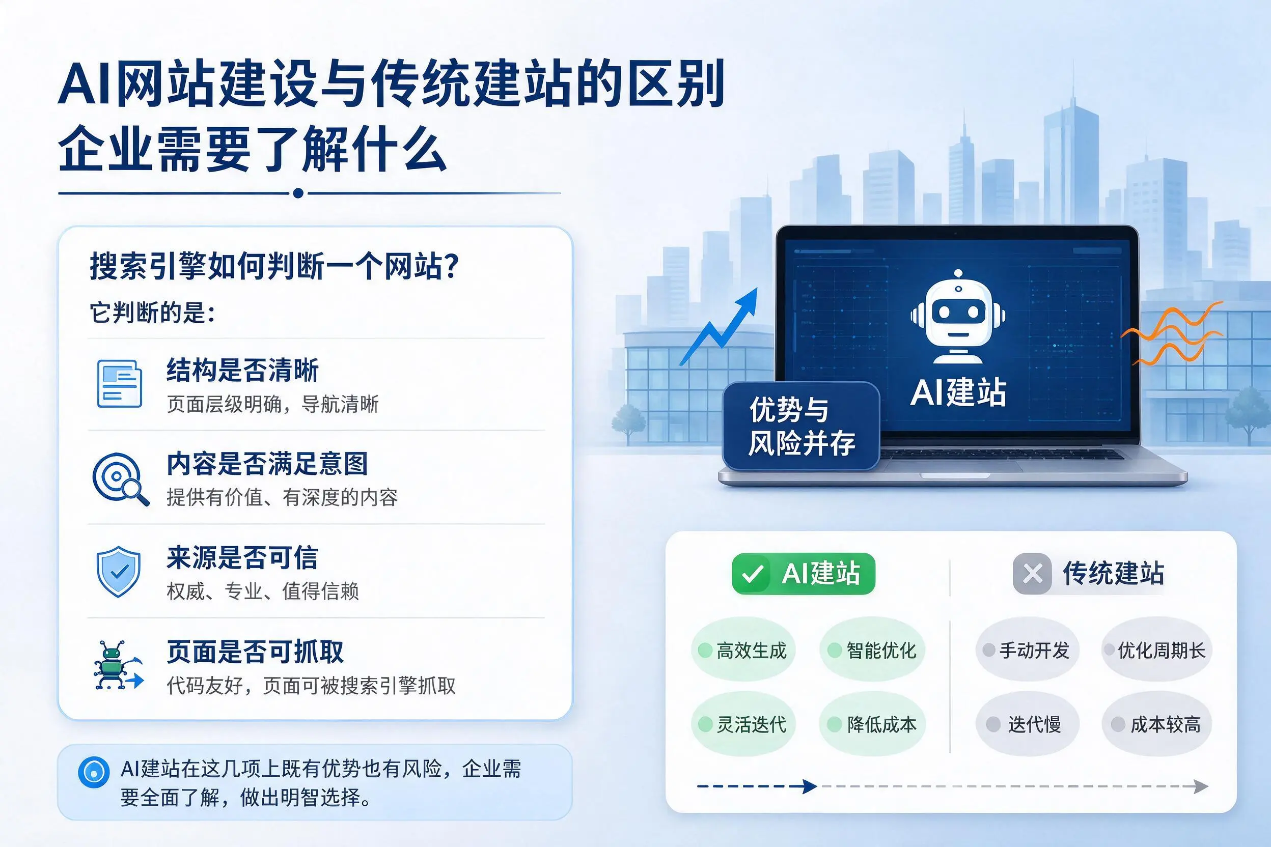 AI网站建设与传统建站的区别，呼伦贝尔企业需要了解什么