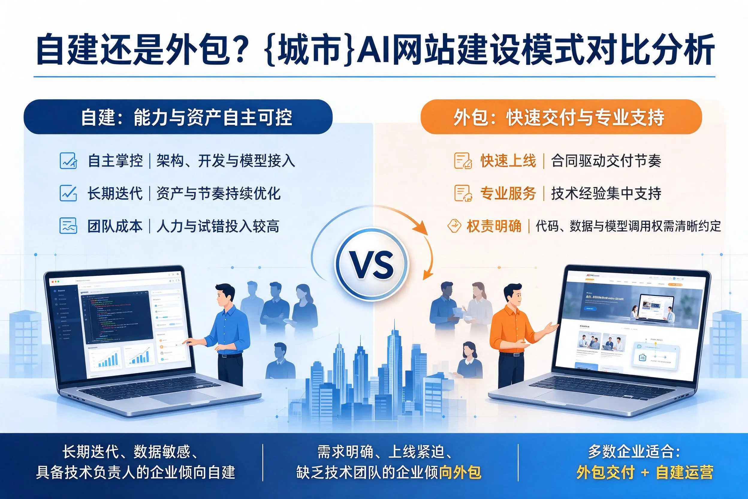 自建还是外包？呼伦贝尔AI网站建设模式对比分析