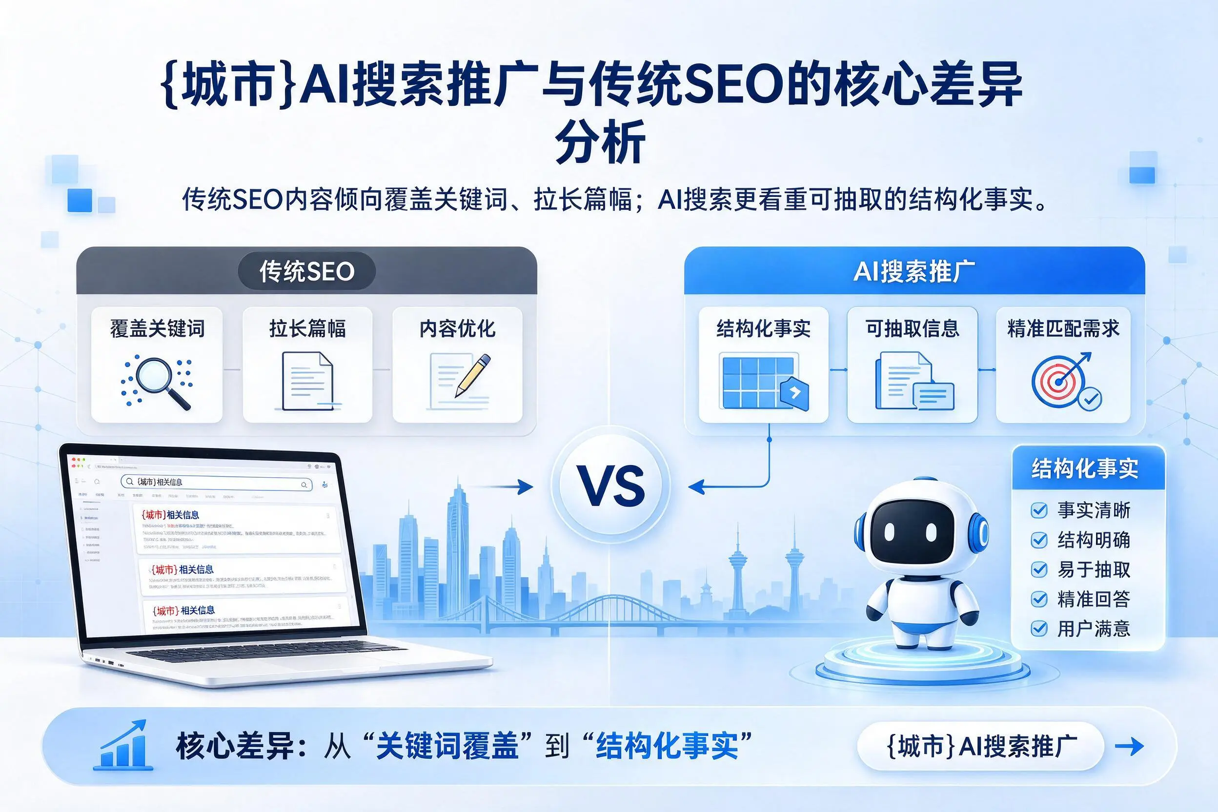 呼伦贝尔AI搜索推广与传统SEO的核心差异分析